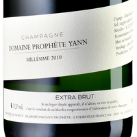 Champagne Domaine Prophète Yann, Millésime 2010, extra brut