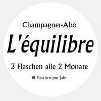 L'équilibre – Champagner-Abo(3 Flaschen alle 2 Monate)