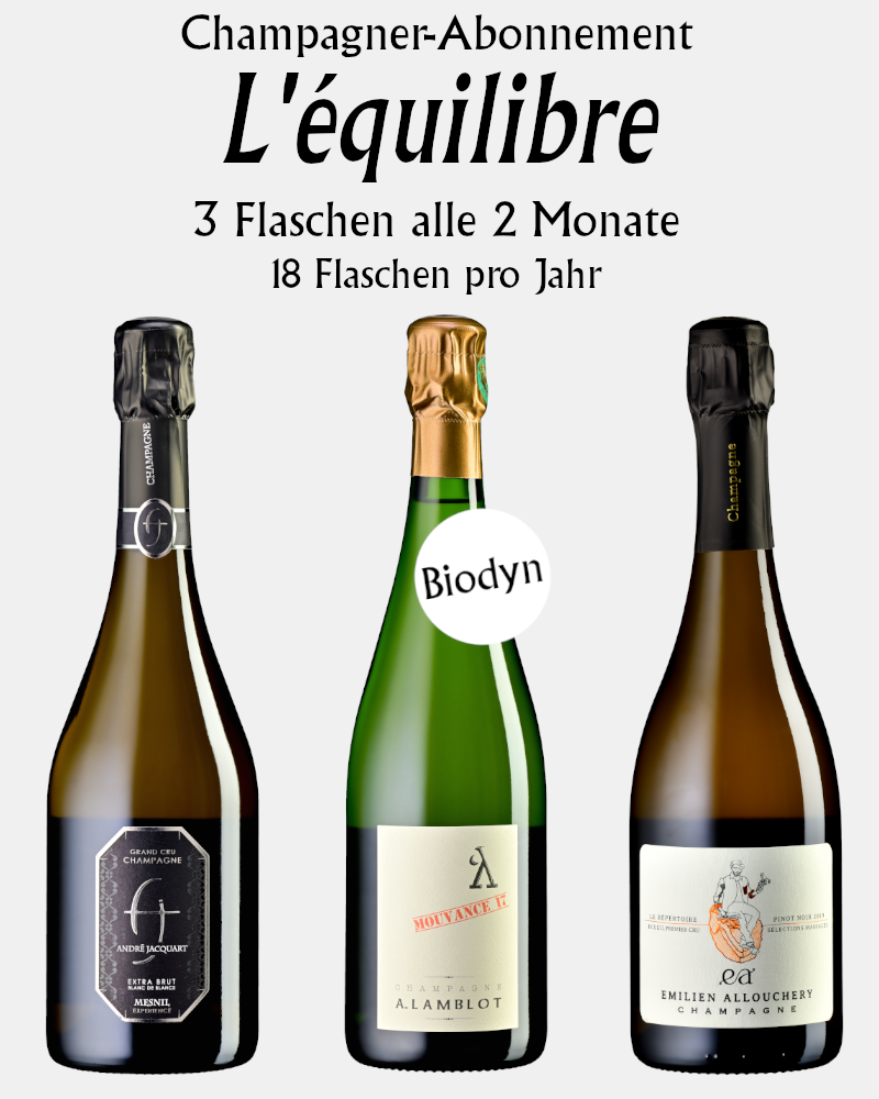 L'équilibre – Champagner-Abo(3 Flaschen alle 2 Monate)