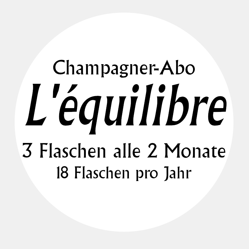 L'équilibre – Champagner-Abo(3 Flaschen alle 2 Monate)