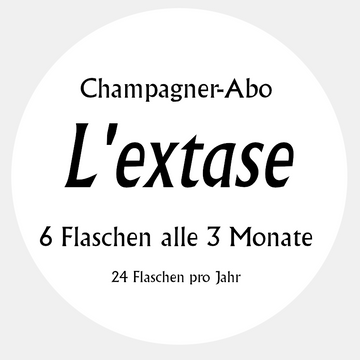 L'extase – Champagner-Abo(6 Flaschen alle 3 Monate)