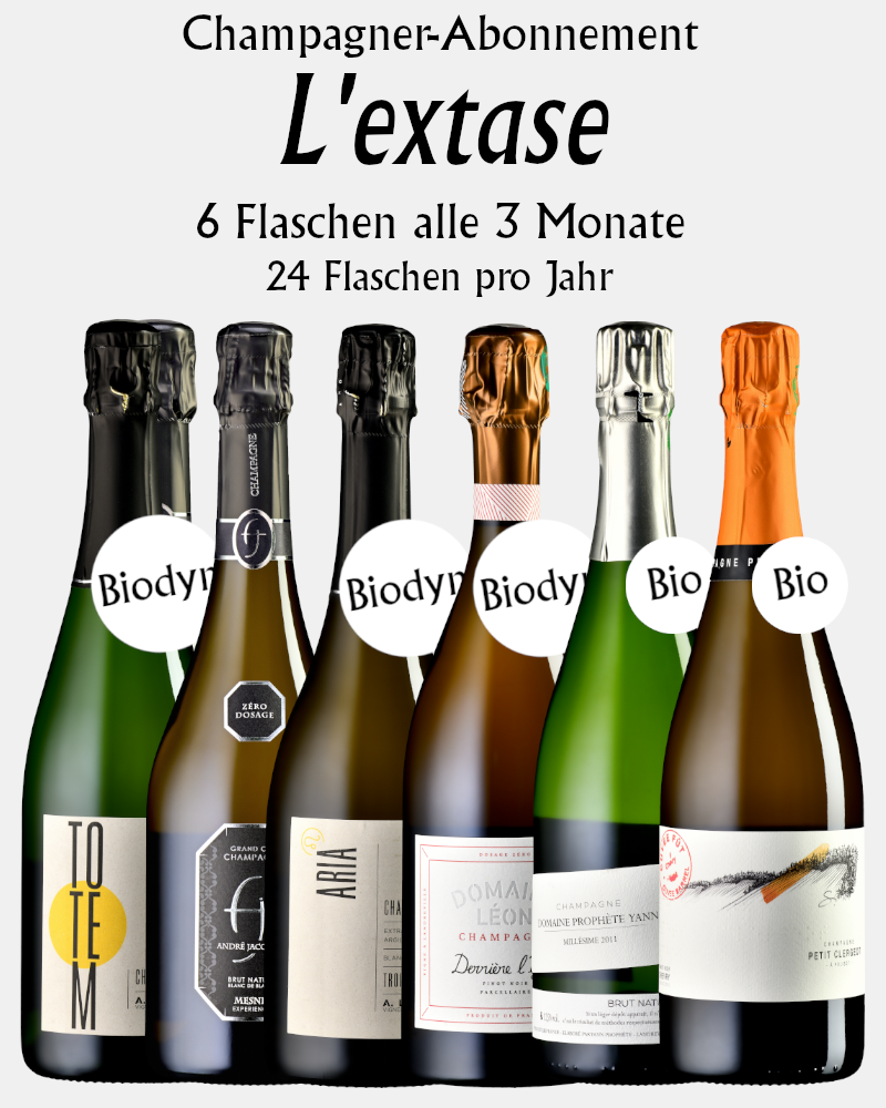 L'extase – Champagner-Abo(6 Flaschen alle 3 Monate)