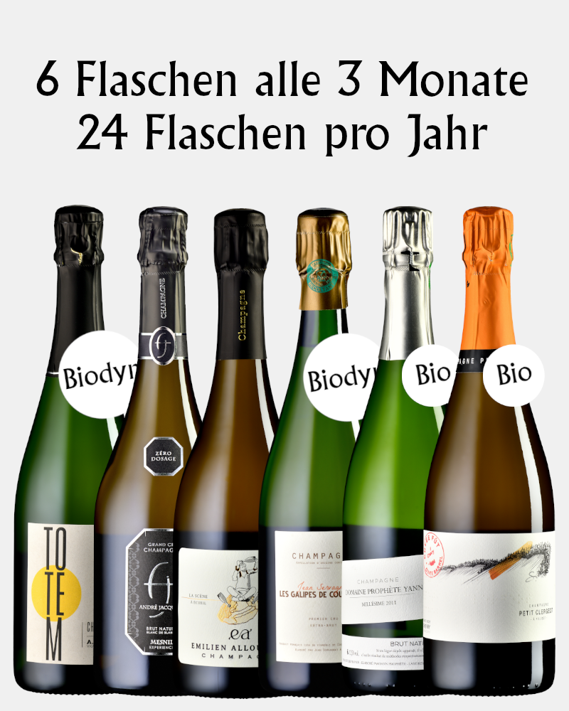 L'extase – Champagner-Abo(6 Flaschen alle 3 Monate)