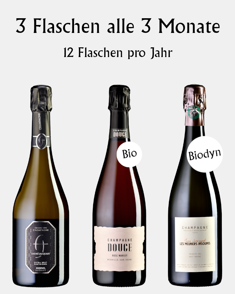 La rigidité – Champagner-Abo(3 Flaschen alle 3 Monate)
