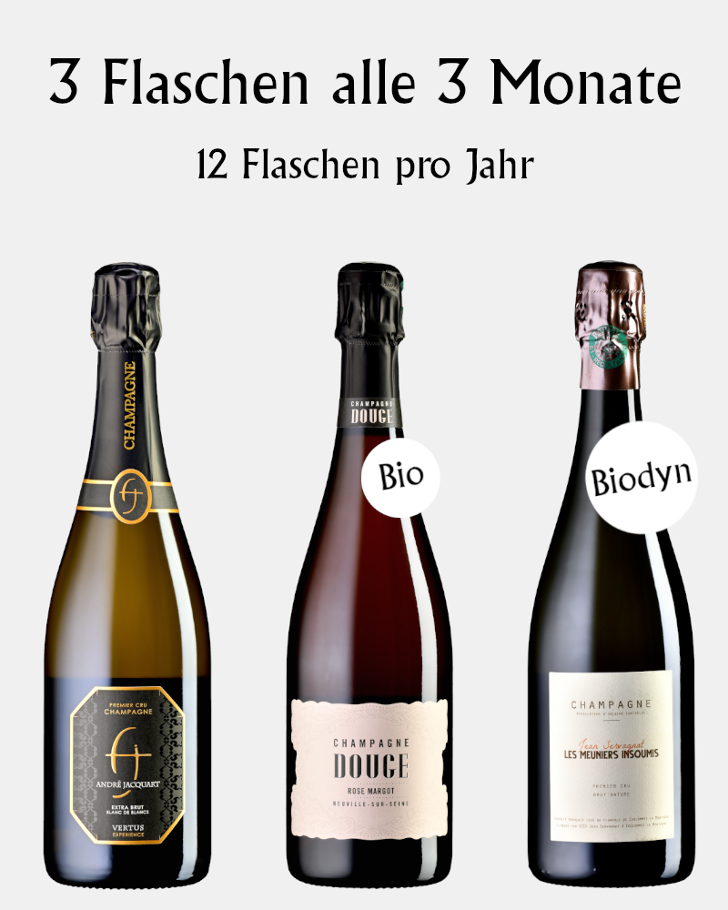 La rigidité – Champagner-Abo(3 Flaschen alle 3 Monate)