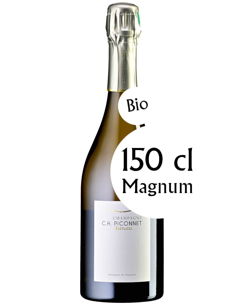 Champagne C. H. Piconnet, 3 Cépages 2018, brut nature, Magnum