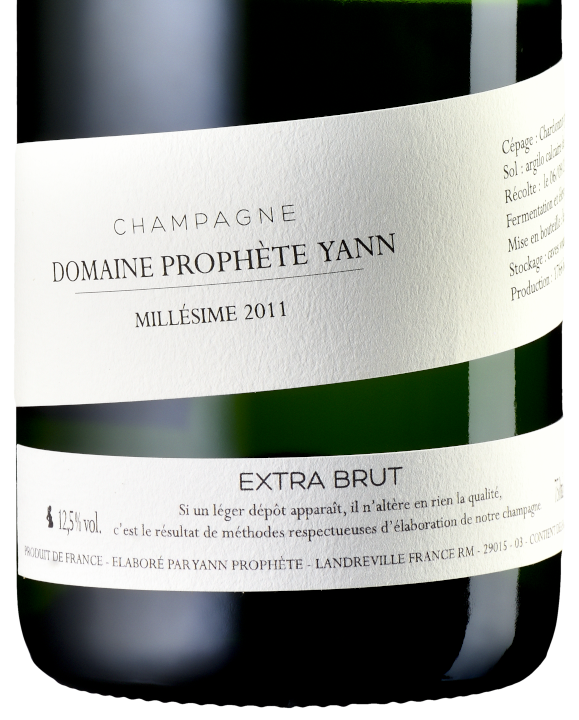 Champagne Domaine Prophète Yann, Millésime 2011, extra brut