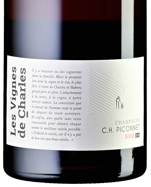 Champagne C. H. Piconnet, Les Vignes de Charles (Rosé), Base 2015 Magnum