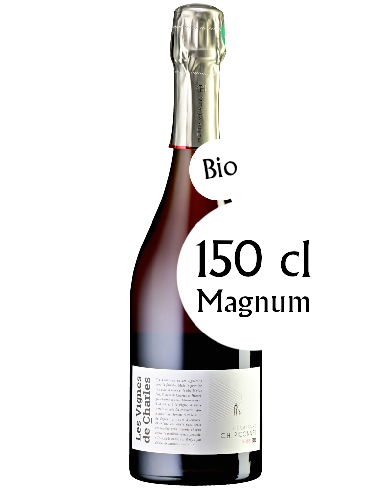 Champagne C. H. Piconnet, Les Vignes de Charles (Rosé), Base 2015 Magnum
